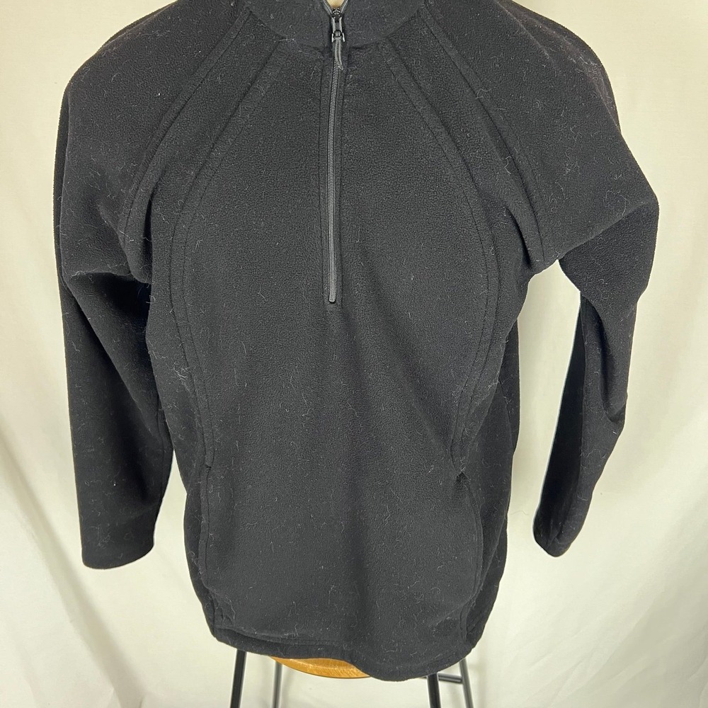 Harley-Davidson Black Partial Zip up Fleece Jacket small
